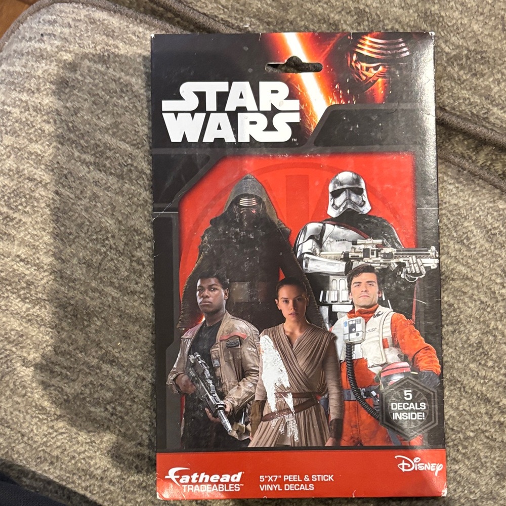 Disney Star Wars Vinyl Decals - Red and Black